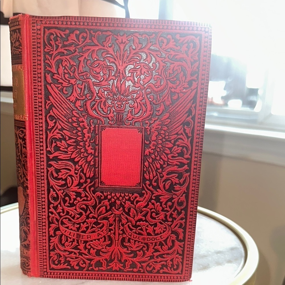 Antique Embossed Book “Felix Holt, the Radical” by George Eliot-Lovell Edition